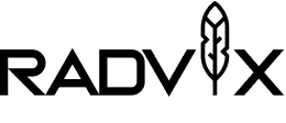 Radvix company logo, featuring a modern and clean design that represents the brand identity.